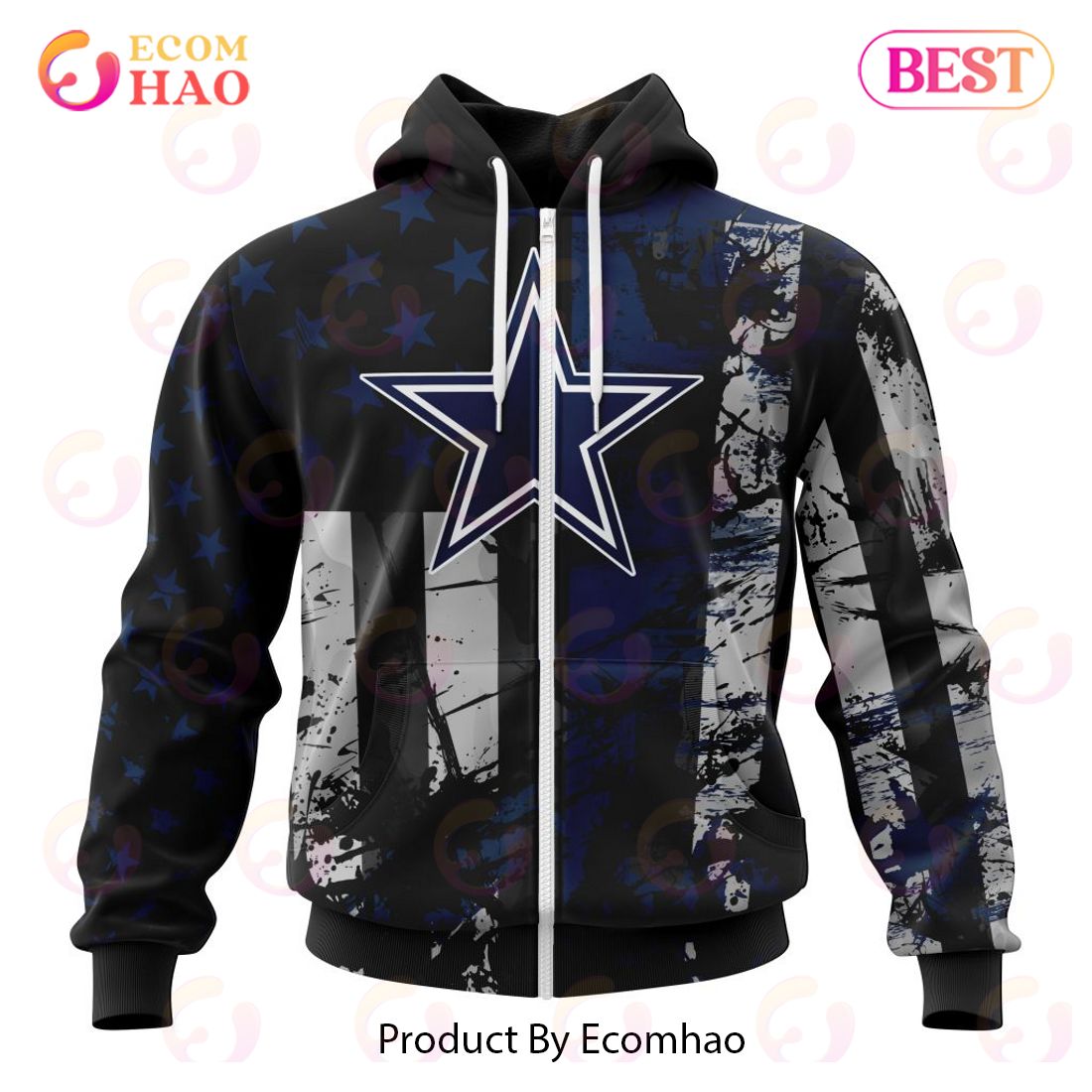 Dallas Cowboysls Jersey For America 3D Hoodie