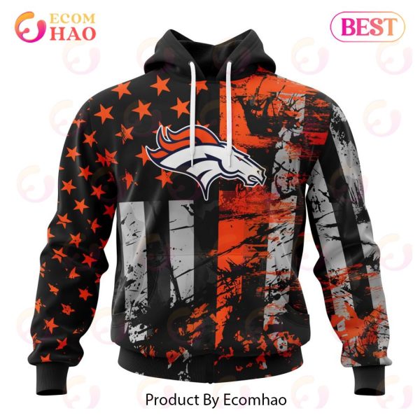 Denver Broncos Jersey For America 3D Hoodie