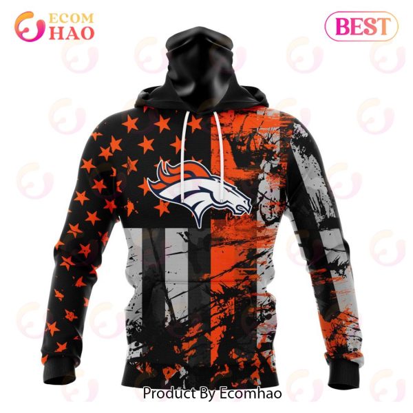 Denver Broncos Jersey For America 3D Hoodie