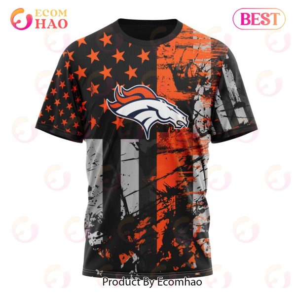 Denver Broncos Jersey For America 3D Hoodie