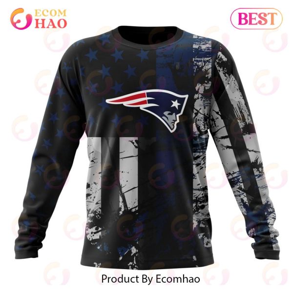 New England Patriots Jersey For America 3D Hoodie