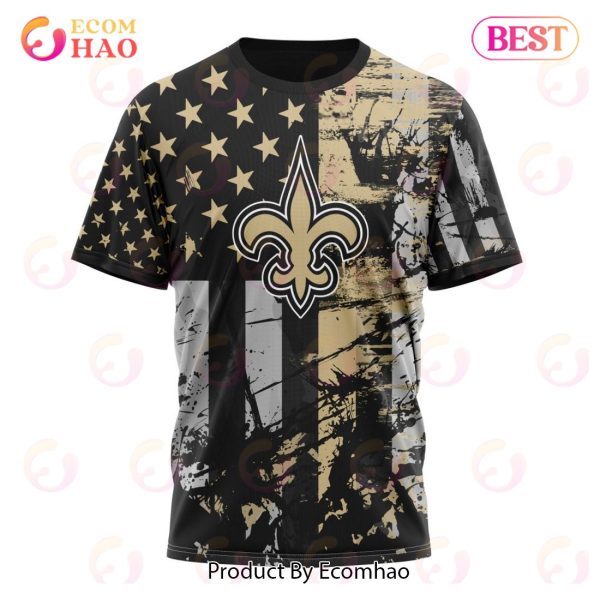 New Orleans Saints Military Hoodies 3D Shirt Long Sleeve New Season -  Reallgraphics