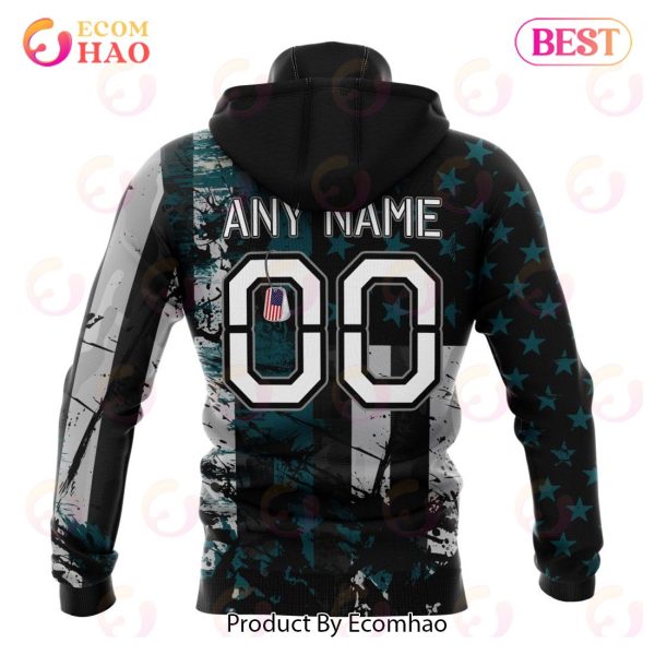 Philadelphia Eagles Jersey For America 3D Hoodie