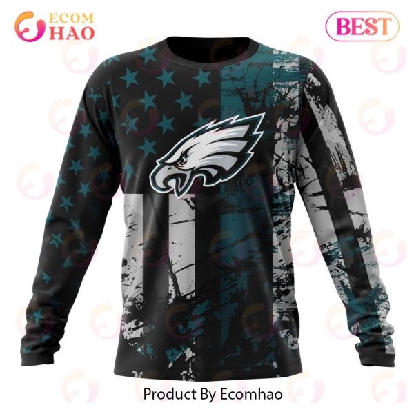 Philadelphia Eagles Jersey For America 3D Hoodie