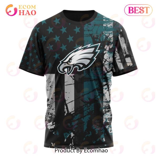 Philadelphia Eagles Jersey For America 3D Hoodie