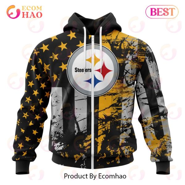 Pittsburgh Steelers Jersey For America 3D Hoodie