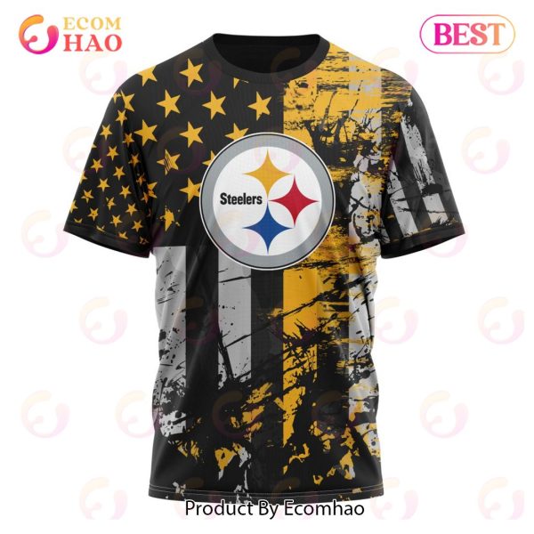 Pittsburgh Steelers Jersey For America 3D Hoodie