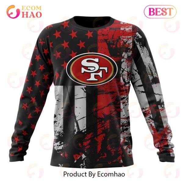 San Francisco 49ers Jersey For America 3D Hoodie