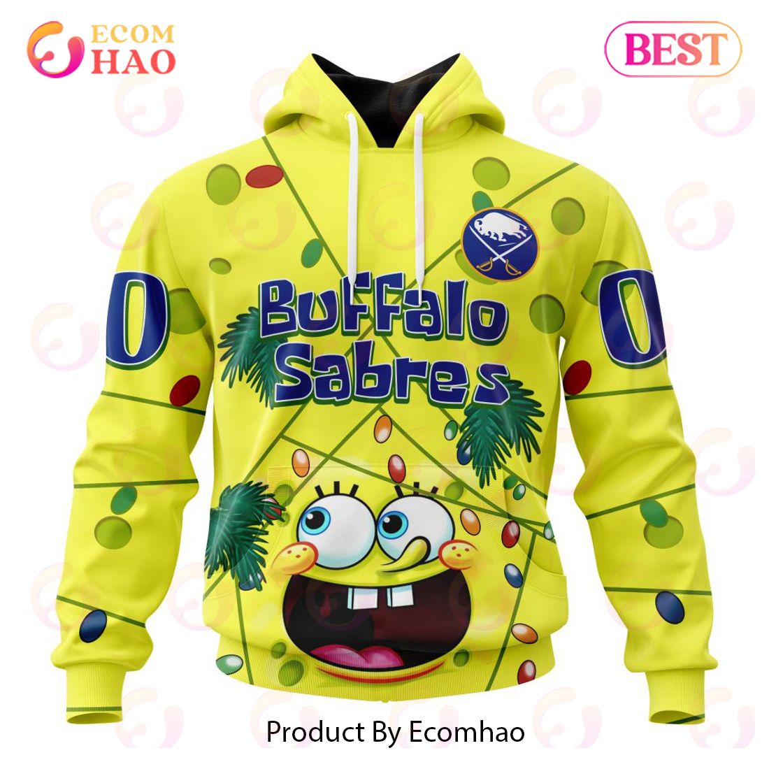 Dallas Stars Specialized With SpongeBob Concept 3D Hoodie