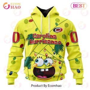 Carolina Hurricanes Specialized With SpongeBob Concept 3D Hoodie Carolina Hurricanes Specialized With SpongeBob Concept 3D Hoodie