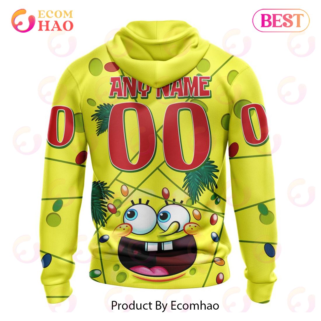 Carolina Hurricanes Hoodie 3D SpongeBob Patrick Star Custom