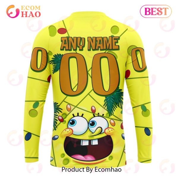 Chicago BlackHawks Specialized With SpongeBob Concept 3D Hoodie