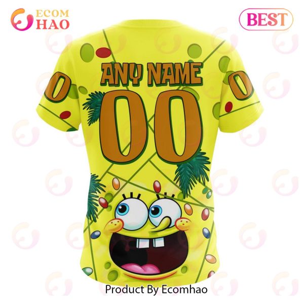 Chicago BlackHawks Specialized With SpongeBob Concept 3D Hoodie