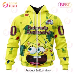 Colorado Avalanche Specialized With SpongeBob Concept 3D Hoodie