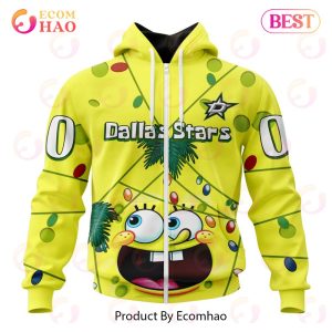 Dallas Stars Specialized With SpongeBob Concept 3D Hoodie