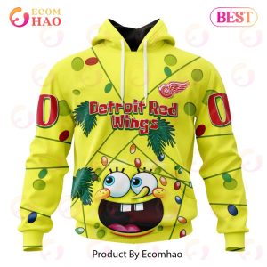 Detroit Red Wings Specialized With SpongeBob Concept 3D Hoodie