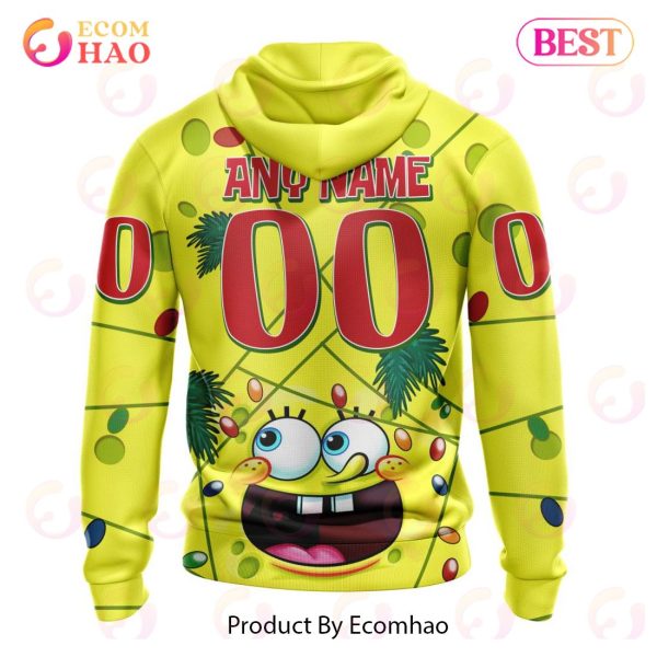Detroit Red Wings Specialized With SpongeBob Concept 3D Hoodie
