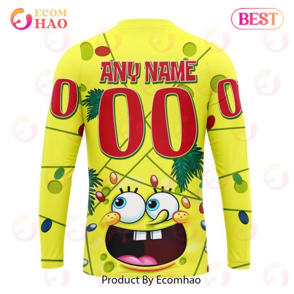 Detroit Red Wings Specialized With SpongeBob Concept 3D Hoodie