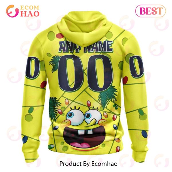 Edmonton Oilers Specialized With SpongeBob Concept 3D Hoodie