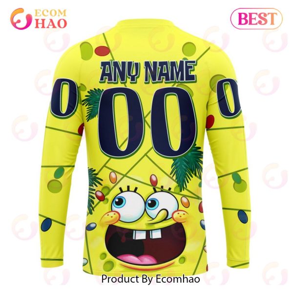 Edmonton Oilers Specialized With SpongeBob Concept 3D Hoodie
