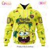 Edmonton Oilers Specialized With SpongeBob Concept 3D Hoodie