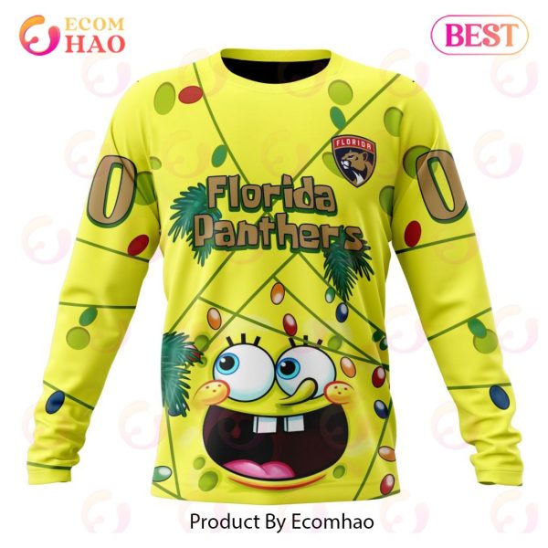 Florida Panthers Specialized With SpongeBob Concept 3D Hoodie