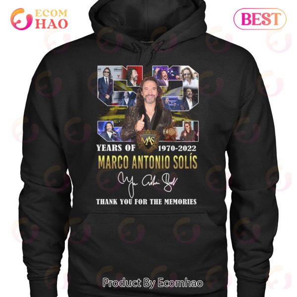 52 Years Of 1970 – 2022 Marco Antonio Sol?s Thank You For The Memories T-Shirt