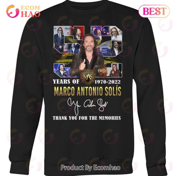 52 Years Of 1970 – 2022 Marco Antonio Sol?s Thank You For The Memories T-Shirt