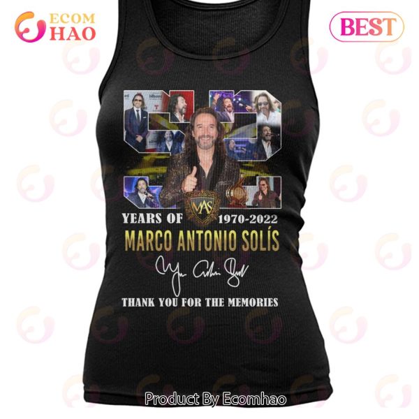 52 Years Of 1970 – 2022 Marco Antonio Sol?s Thank You For The Memories T-Shirt