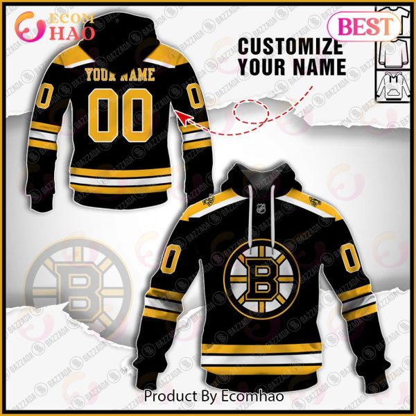 Personalize Special NHL 2022  Boston Bruins Home Jersey 3D Hoodie