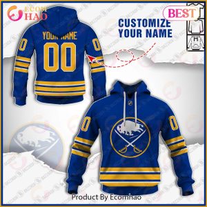 Personalize Special NHL 2022 Buffalo Sabres Home Jersey 3D Hoodie