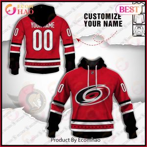 Personalize Special NHL 2022 Carolina HURRICANES Home Jersey 3D Hoodie