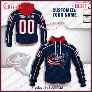 Personalize Special NHL 2022 Columbus Blue Jackets home Jersey 3D Hoodie