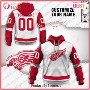 Personalize Special NHL 2022 Detroit RED WINGS Home Jersey 3D Hoodie