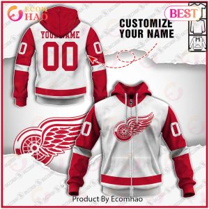 Personalize Special NHL 2022 Detroit RED WINGS Home Jersey 3D Hoodie