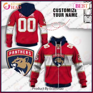 Personalize Special NHL 2022 Florida Panthers Home Jersey 3D Hoodie
