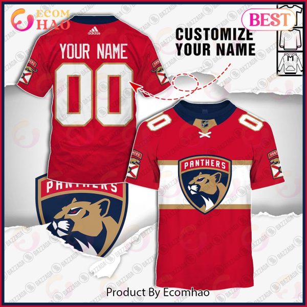 Personalize Special NHL 2022 Florida Panthers Home Jersey 3D Hoodie