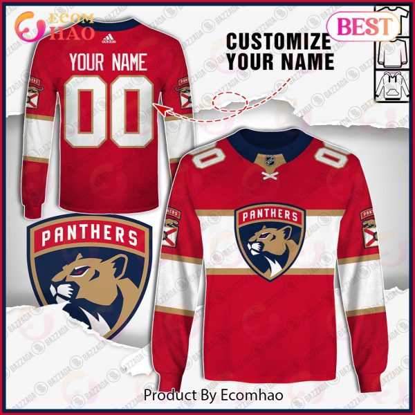 Personalize Special NHL 2022 Florida Panthers Home Jersey 3D Hoodie