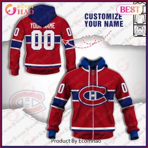 Personalize Special NHL 2022 Montreal Canadiens  Home Jersey 3D Hoodie