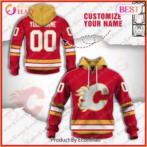 Personalize Special NHL Calgary Flames 2022 Home Jersey 3D Hoodie