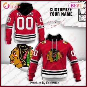 Personalize Special NHL Chicago Blackhawks 2022 Home Jersey 3D Hoodie