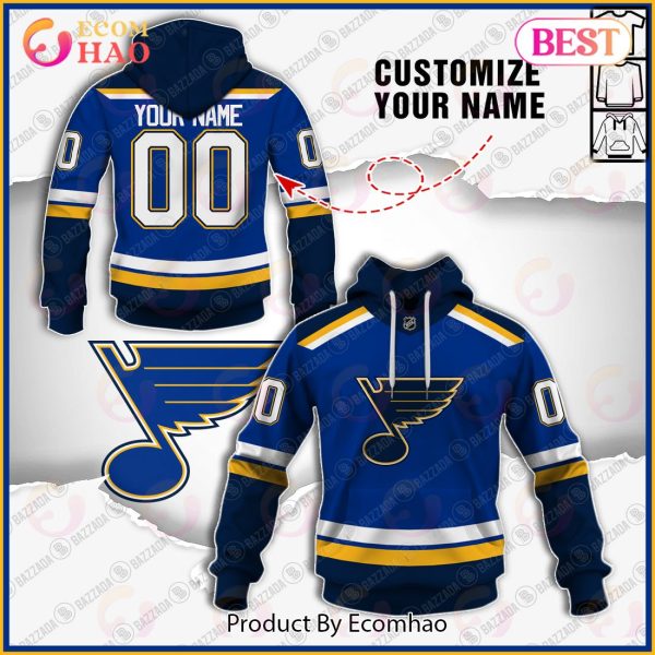 Personalize Special NHL St. Louis Blues 2022 Home Jersey 3D Hoodie