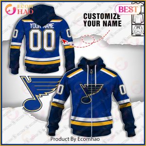Personalize Special NHL St. Louis Blues 2022 Home Jersey 3D Hoodie