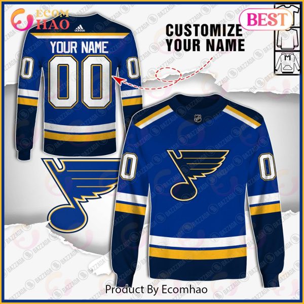 Personalize Special NHL St. Louis Blues 2022 Home Jersey 3D Hoodie