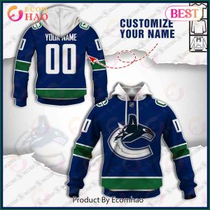 Personalize Special NHL Vancouver Canucks 2022 Home Jersey 3D Hoodie