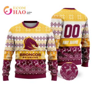 NRL Brisbane Broncos Special Ugly Christmas Sweater