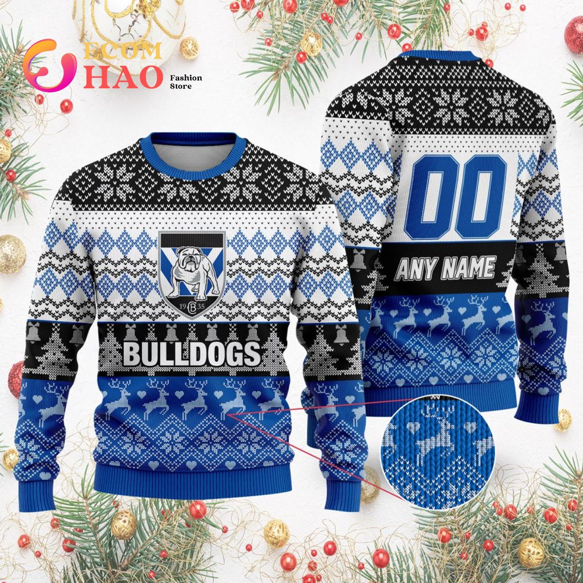 NRL Canterbury-Bankstown Bulldogs Special Ugly Christmas Sweater