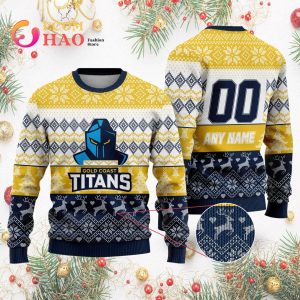NRL Gold Coast Titans Special Ugly Christmas Sweater