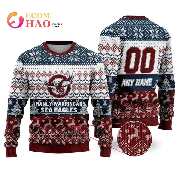 NRL Manly Warringah Sea Eagles Special Ugly Christmas Sweater