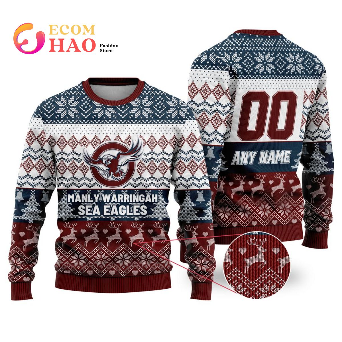 eagles sweater with lights